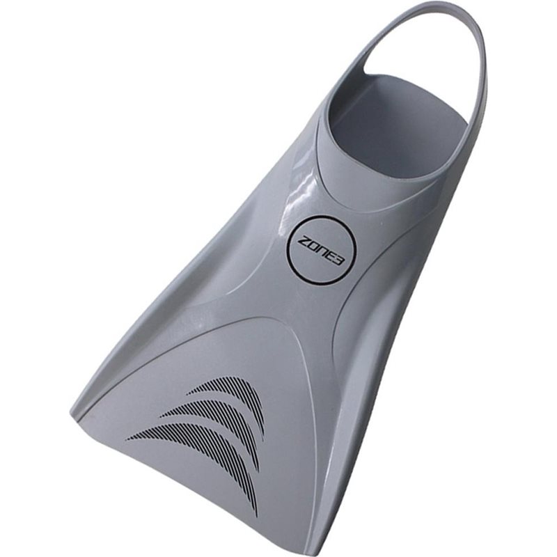 Zone3 Silicone V-Flex Ergo Swim Training Fins Silver - S