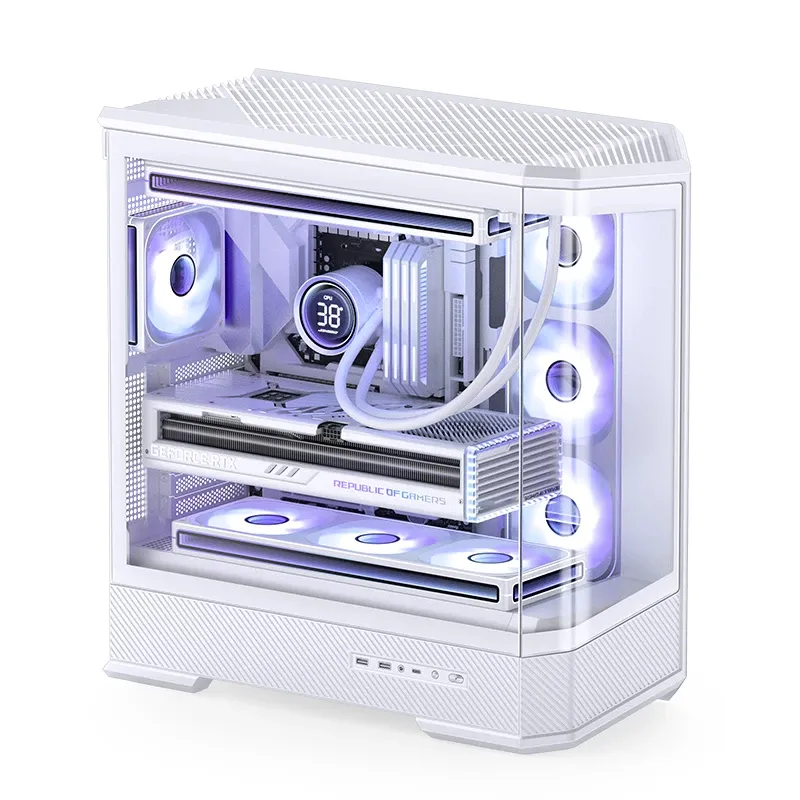 Jonsbo D400 Midi Tower ATX Tempered Glass - whit - Kotelot