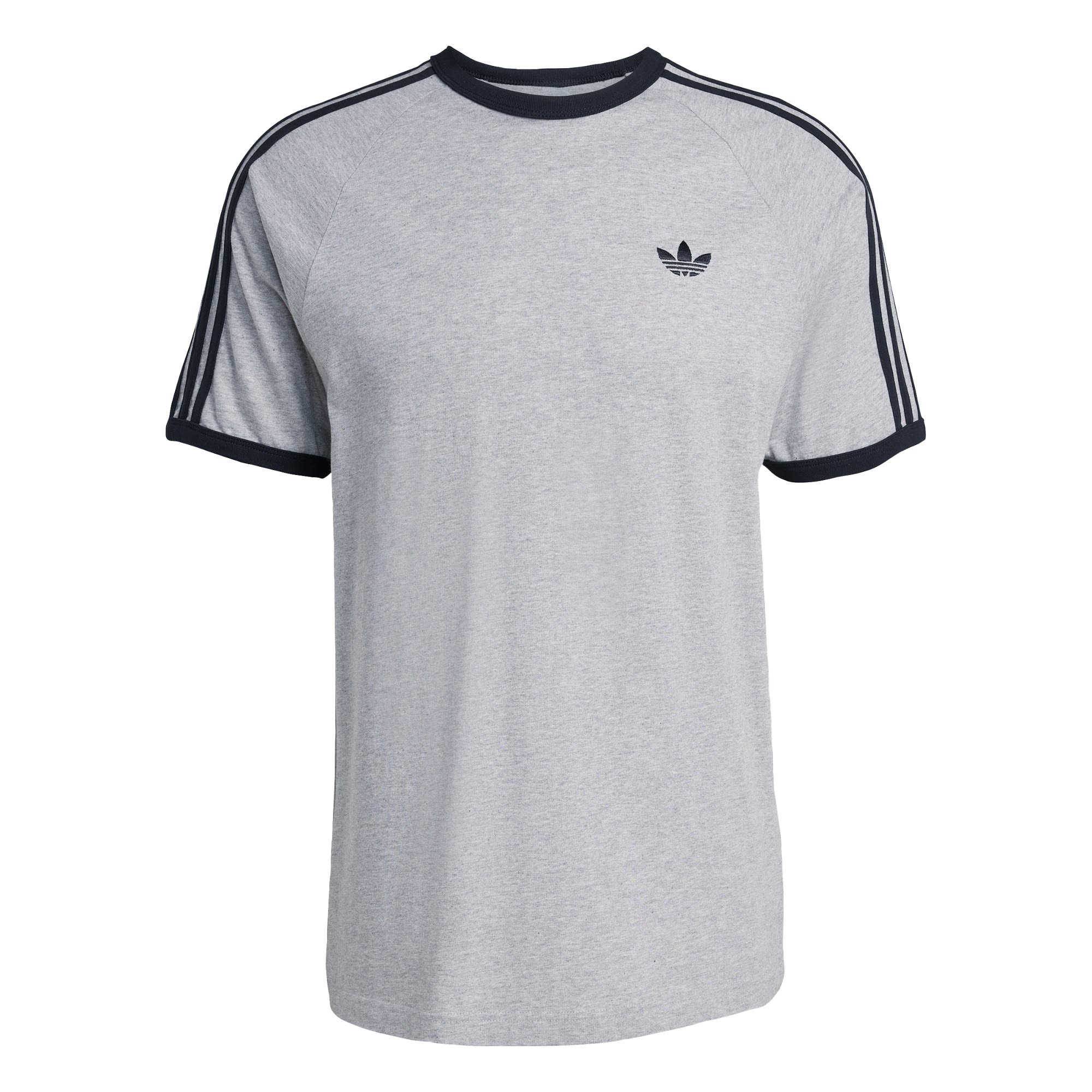 ADIDAS ORIGINALS Paita '3-Stripes' meleerattu harmaa / musta