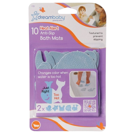 Dreambaby Heat Alert Liukumattomat Kylpymatot – 10 kpl