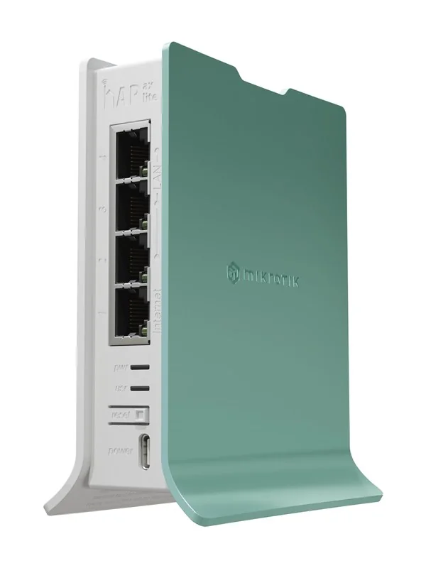 MikroTik hAP ax lite (L41G-2AXD) - Pöytäreititin, Vihreä, Valkoinen