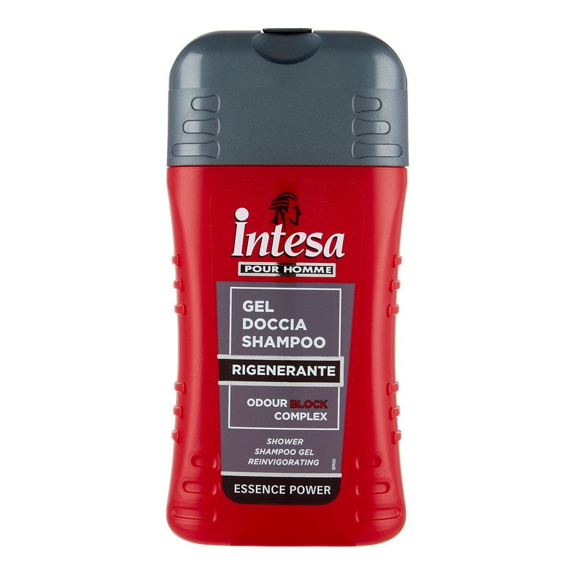 Intesa Suihkugeeli-shampoo Uudistava Odour Block Complex Essence Power 250 ml Miehille