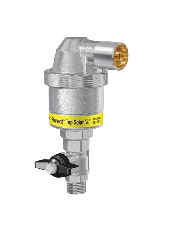 Ilmanpoistolaite flexvent top solar 3/8
