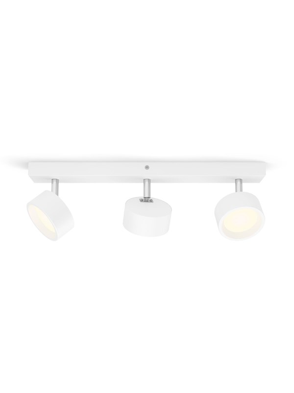 Philips Bracia LED-kattospotti 3-lamppuinen, valkoinen