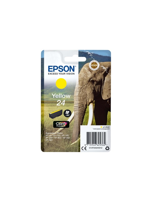 Epson T242 -mustekasetti, 4.6 ml, keltainen