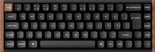 Keychron K6 HE SE Wireless Tri-Mode - Pelinäppäimistö - Pohjoismainen - Musta