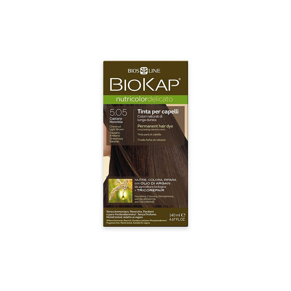 Biokap Nutricolor Delicato 5.05 Castano Chiaro 140 ml — Colorante per capelli