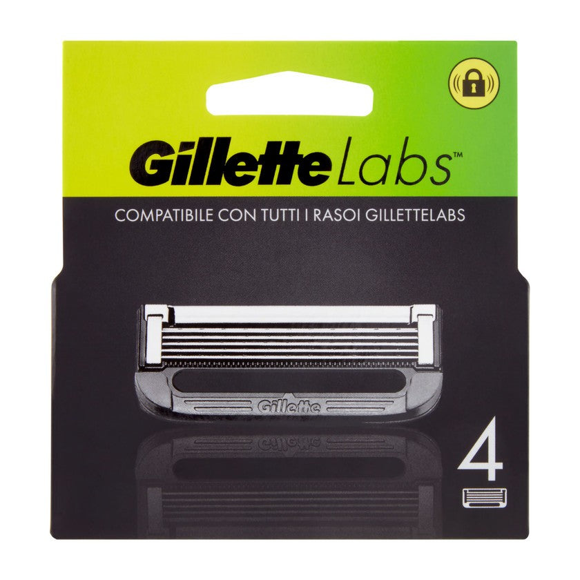 Gillette Vaihtoterät Labs-parranajokoneeseen 4 vaihtoterää