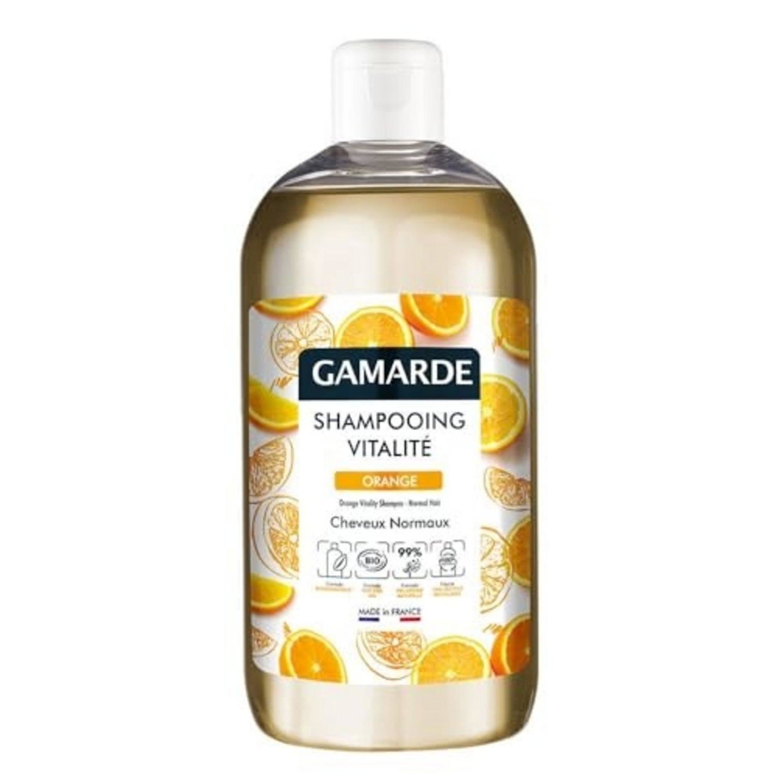 Gamarde - Vitality Shampoo - Oranssi - Normaalit hiukset - ORGANIC 500 ml