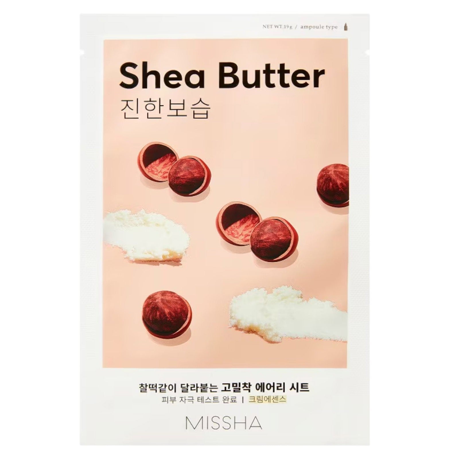 Missha Airy Fit -kangasnaamio sheavoilla