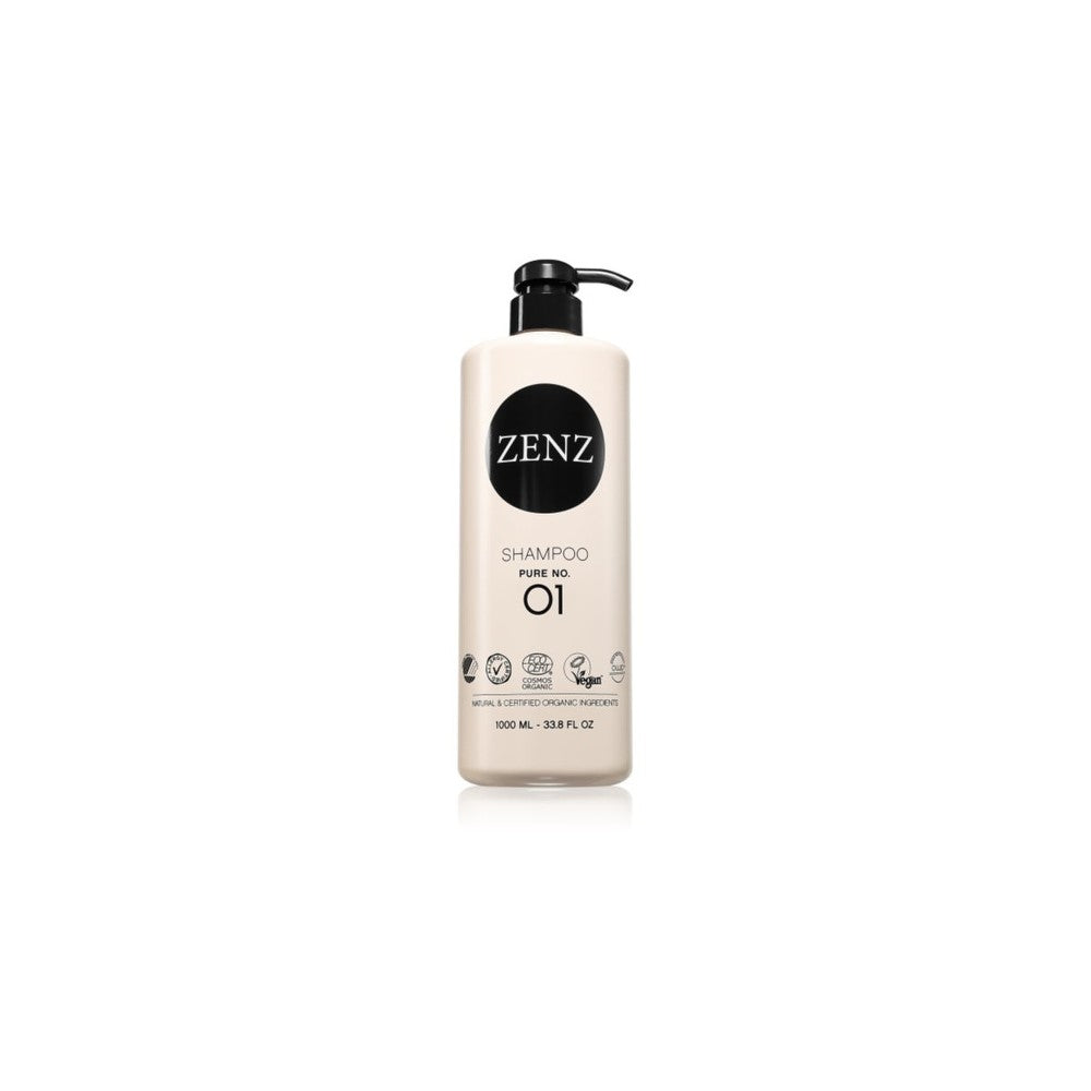 ZENZ Organic Pure No. 01 hajusteeton kosteuttava shampoo 1000 ml