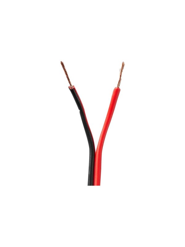 Nedis Kaiutinkaapeli | 2 x 0.75 mm2 | CCA | 100 m | Pyöreä | PVC | Musta / Punainen | Kääre