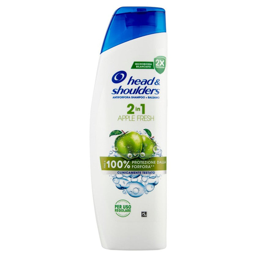 Head & Shoulders Shampoo + Hoitoaine 2in1 Raikas Omena 250 ml