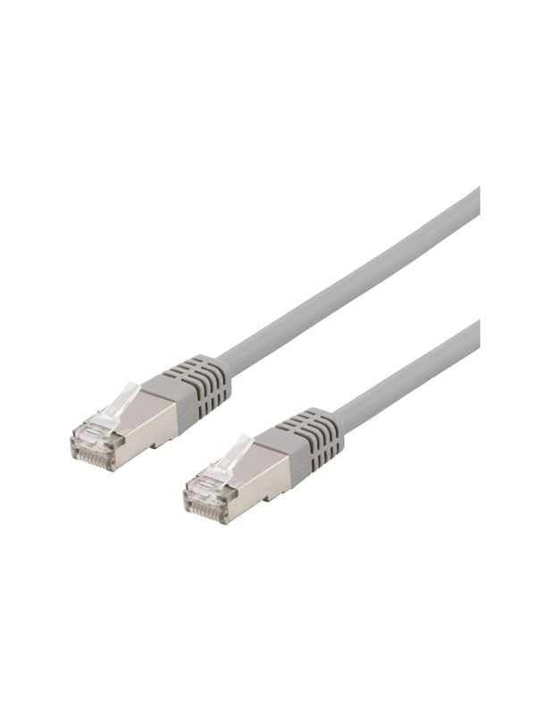 Deltaco Cat6 S/FTP RJ45 20m -verkkokaapeli, harmaa