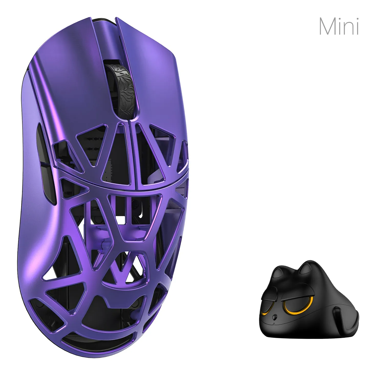 WLMouse Beast X Mini Pro (Solid Side + Omron) / Wireless 8K / Magnesium - Pelihiiri - Optinen - 5 painiketta - Violetti