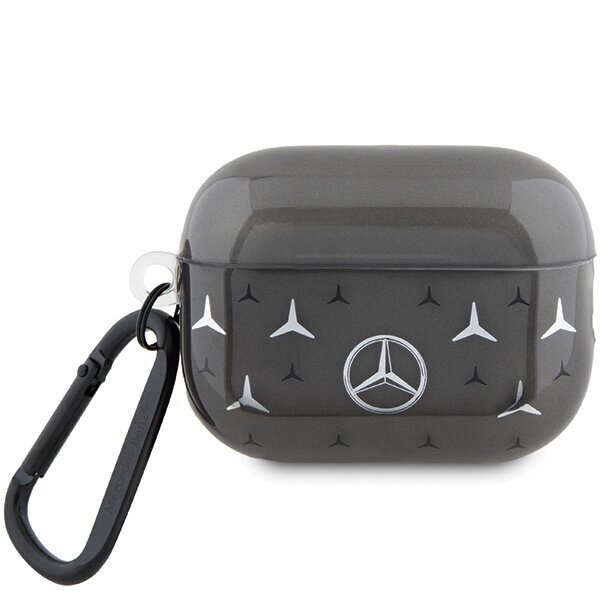 Mercedes Large Star Pattern Case for AirPods Pro 2 (2022/2023) - Black