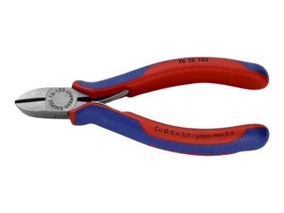 Knipex 76 12 125, Sivuleikkurit, Kromivanadiini-teräs, Muovi, Sininen, Punainen, 125 mm, 112 g