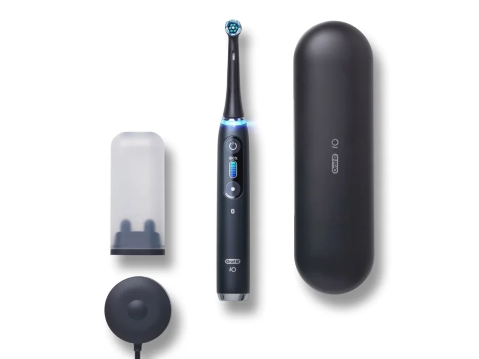 Oral-B iO Series 9N, Aikuinen, Värisevä hammasharja, Päivittäinen käyttö, Ienhoito, Intense, Herkkä, Super sensitive, Valkaisu, Musta, 2 min, Musta