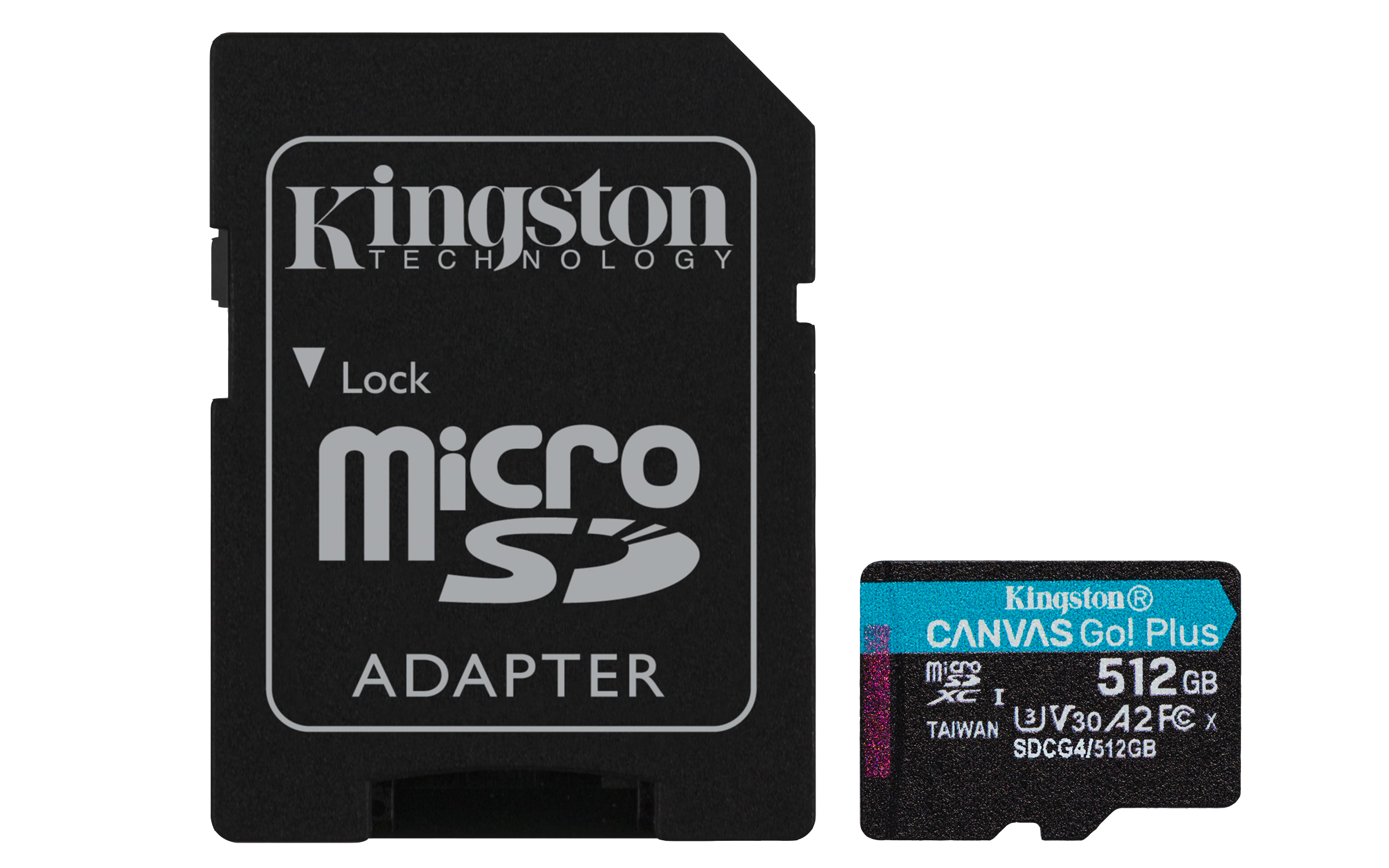 Kingston Canvas Go! Plus microSD/SD - 200MB/s - 512GB