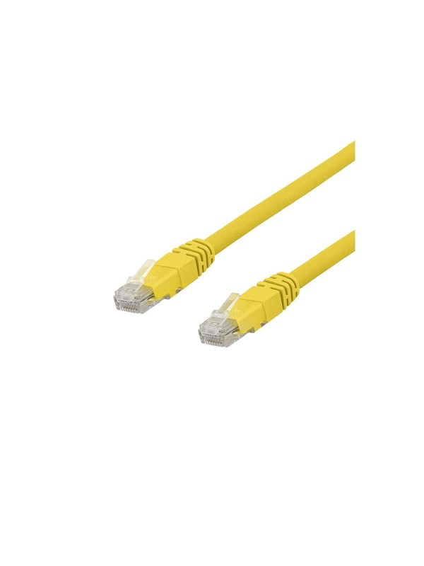 Deltaco RJ45 Cat.6A -kaapeli, 7 m, keltainen