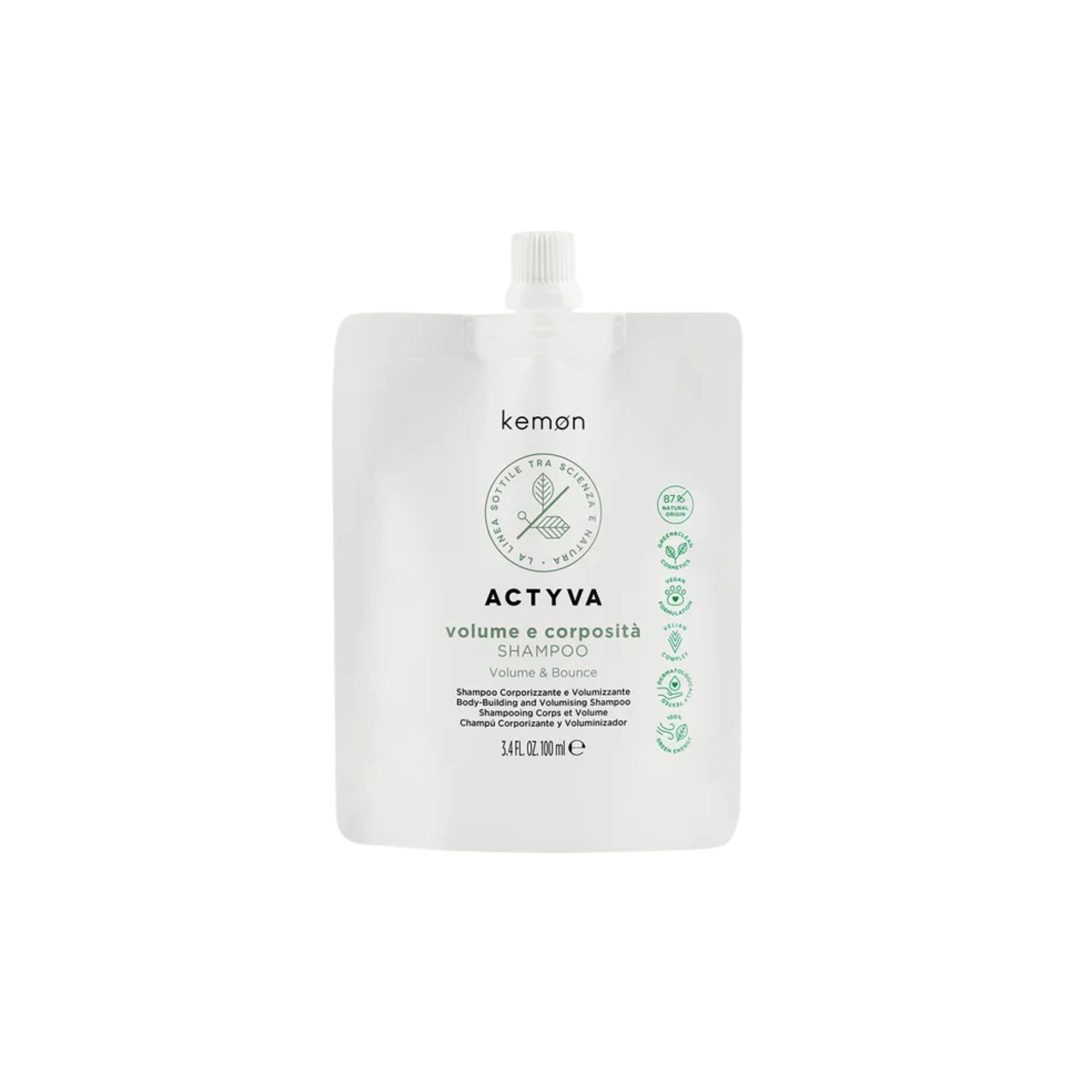 Kemon Actyva Volume e Corposità Shampoo Täyttöpussi — Shampoo