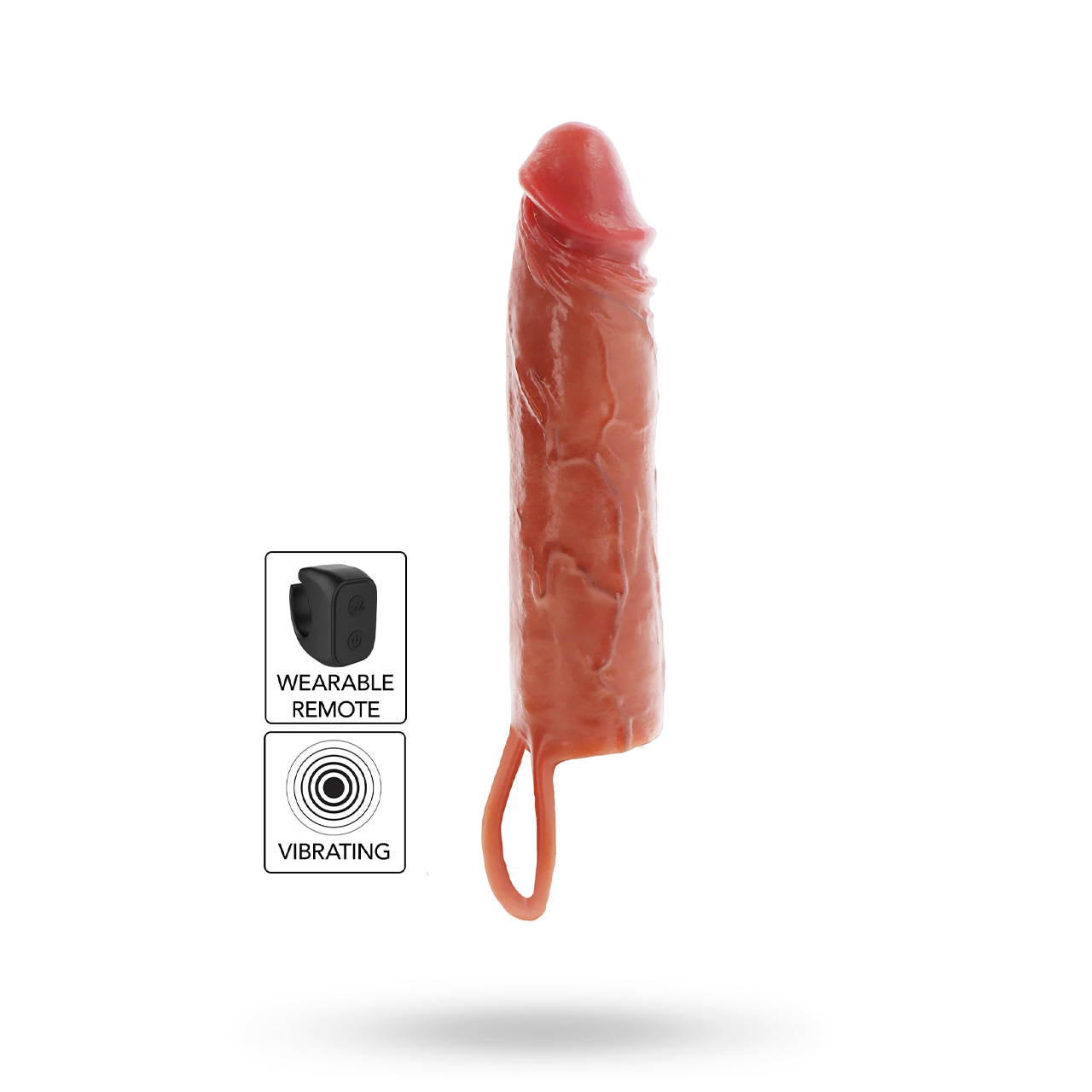 Hydrated Skin Penis Sleeve Vibrating 20 cm Värisevä peniksenpidentäjä