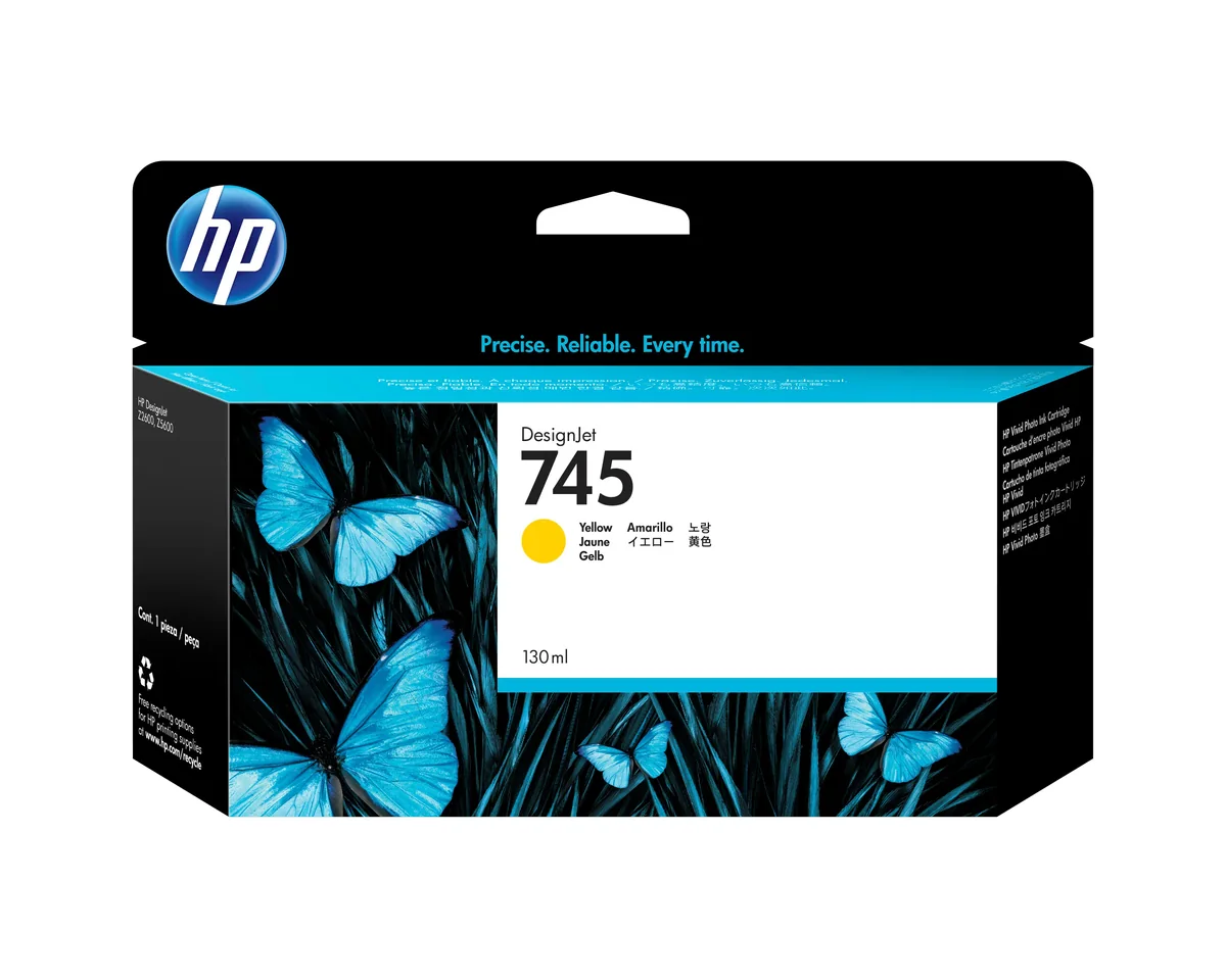 Hp Muste Keltainen No.745 130ml - Z2600/z5600