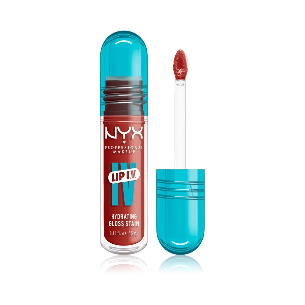 NYX Professional Makeup Lip IV pitkäkestoinen huulikiilto kosteuttavalla vaikutuksella, väri 12 - BURST THAT TANGI 5 ml