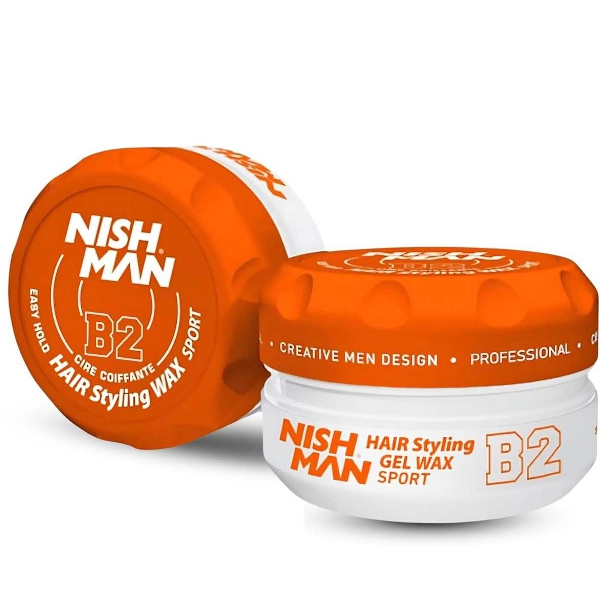 Nishman aqua gel wax b2 sport helppokäyttöinen & keskivahva pito (Ç l?k?t turuncu)