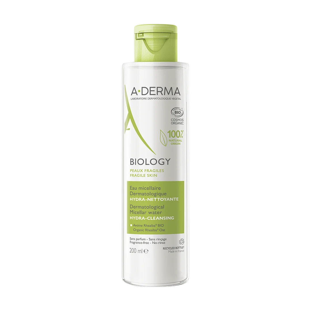 A-derma Biology, Idratante, Acqua Micellare, Tutti i tipi di pelle, 200 ml