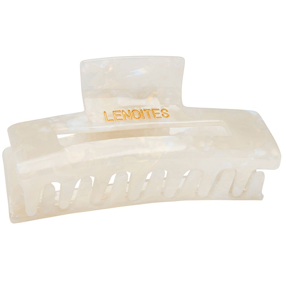 Lenoites Premium Eco-Friendly Hair Claw Pearly White - 1 pcs