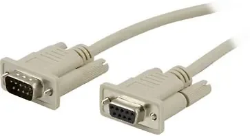 Deltaco Serial Cable 2m Db9 Db9 Harmaa