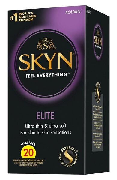Skyn Elite Ultraohut Lateksiton Kondomi 20 kpl – Pehmeä Polyisopreeni