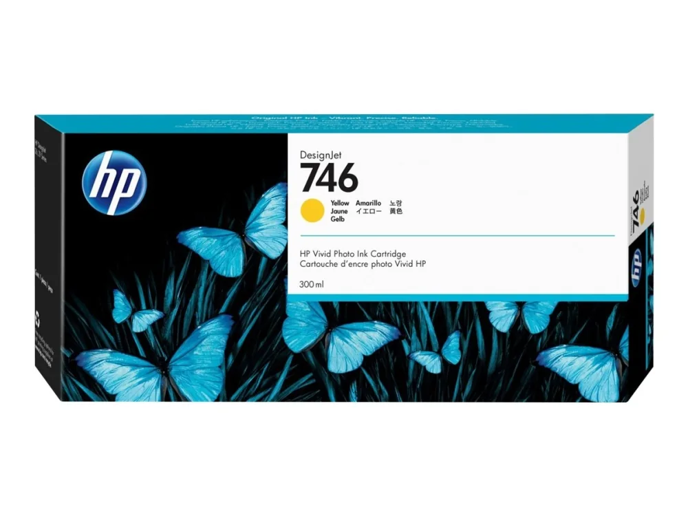 Hp Muste Keltainen 746 300ml - Designjet Z6/z9+