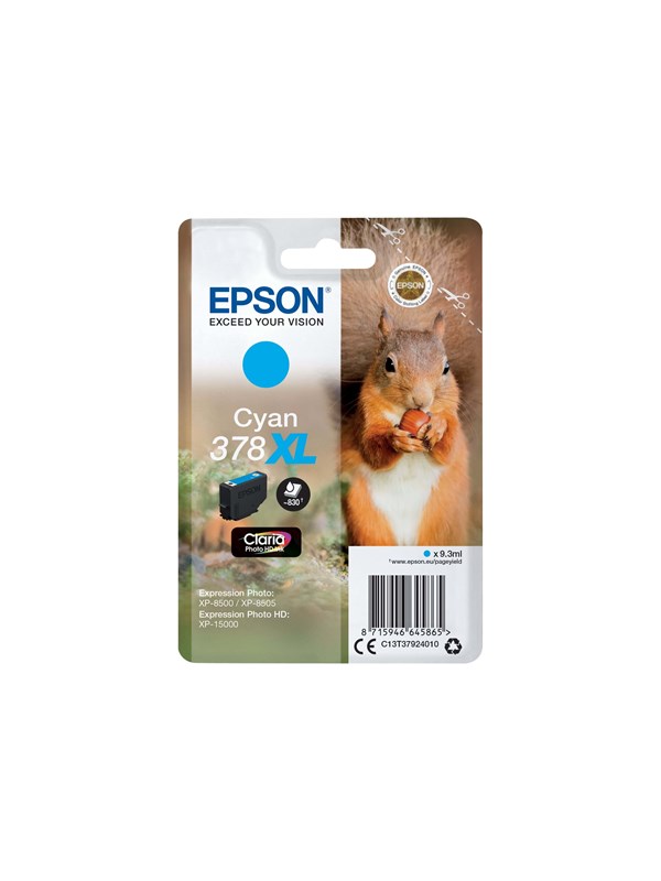 Epson Claria Photo HD 378XL mustekasetti (syaani)