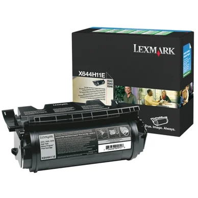 Lexmark Värikasetti musta 21.000 sivua, High Yield, return X644H11E Vastaa: N/A