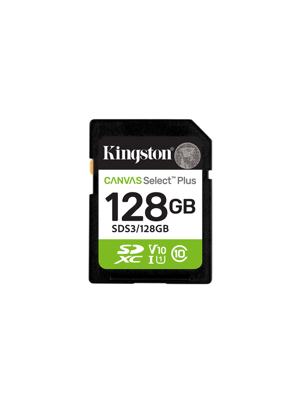 Kingston Canvas Select Plus Gen3 SDXC - 150MB/s - 128GB