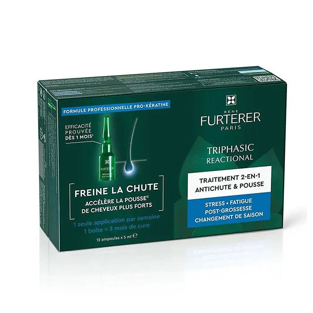 René Furterer Triphasic Reaction täydellinen hoito reaktiiviseen hiustenlähtöön 12x5 ml