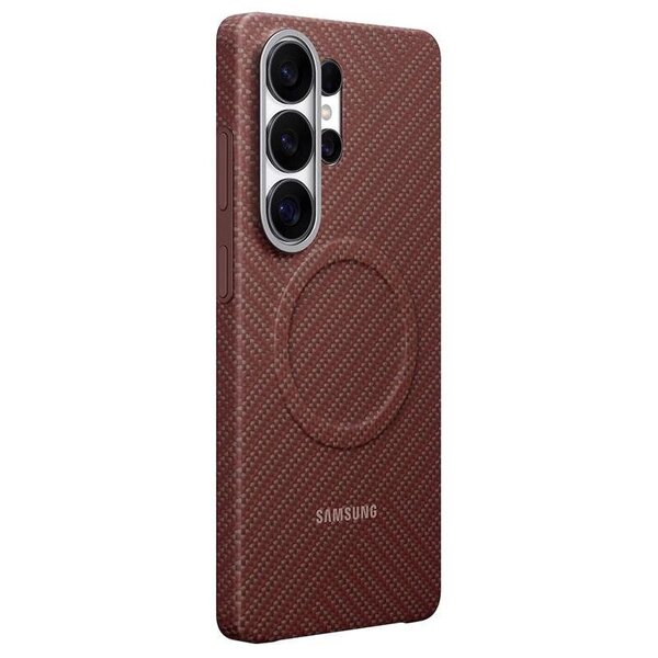 Samsung Galaxy S26 Ultra Carbon Magnet Case - Coralred