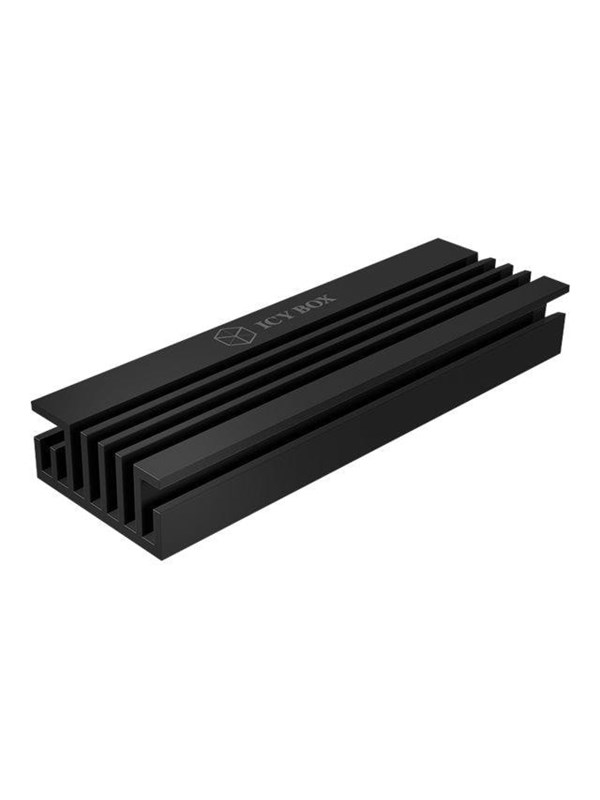 Heat sink set for M.2 2280 SSD, aluminium, 10 mm thick