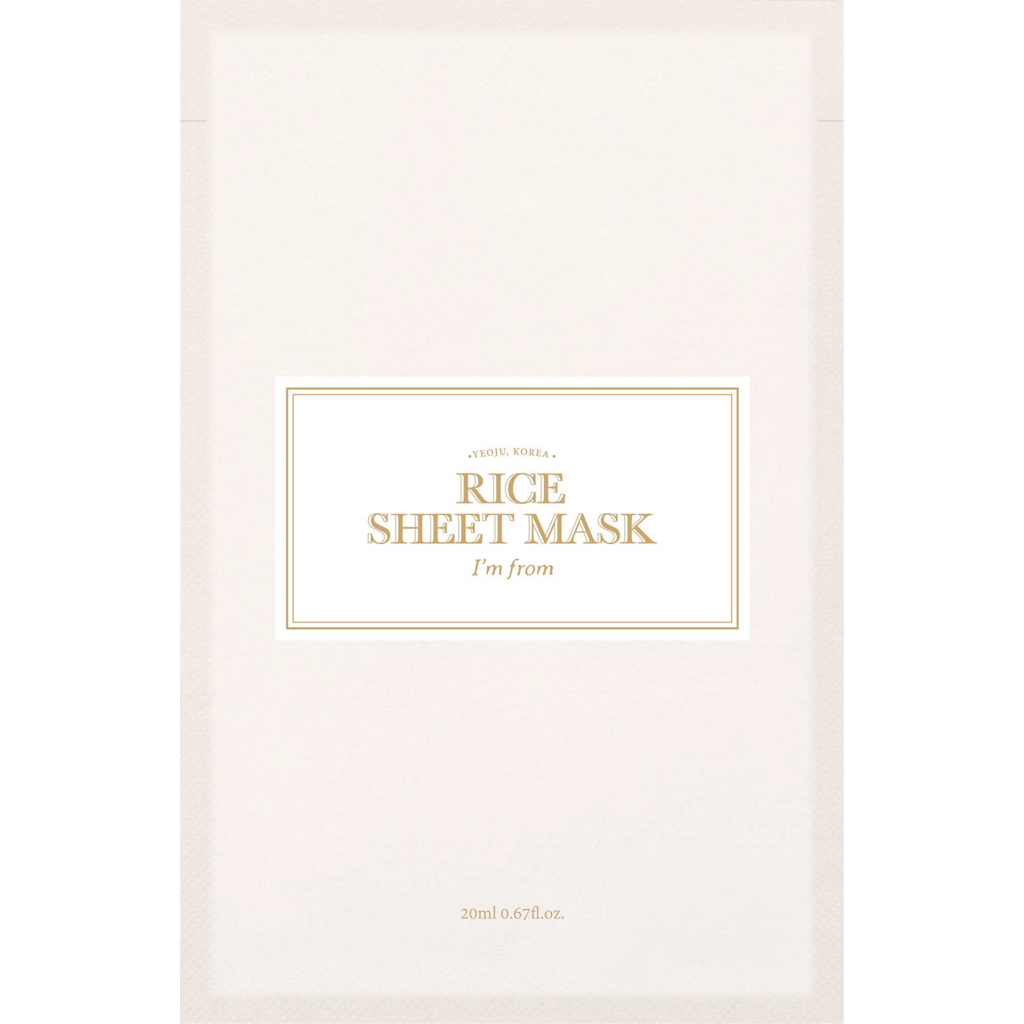 I'm from Rice Sheet Mask 1 pcs