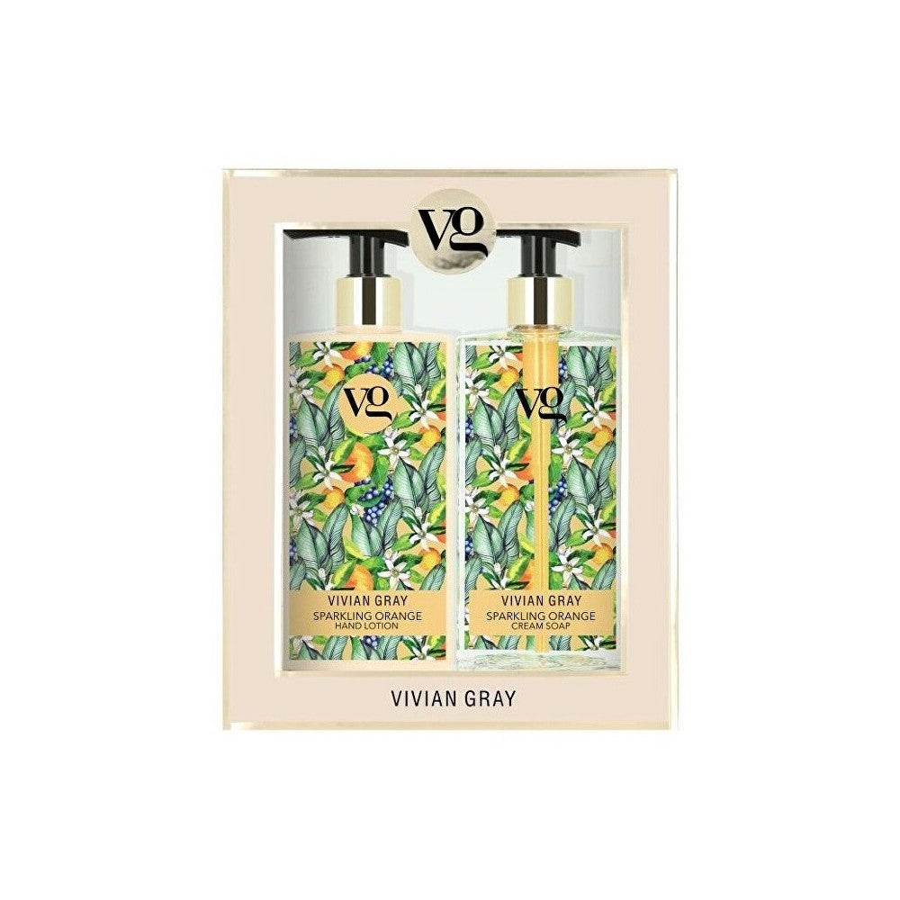 Vivian gray Appelsiini Sparkling Cream -käsisaippua- ja voidesetti