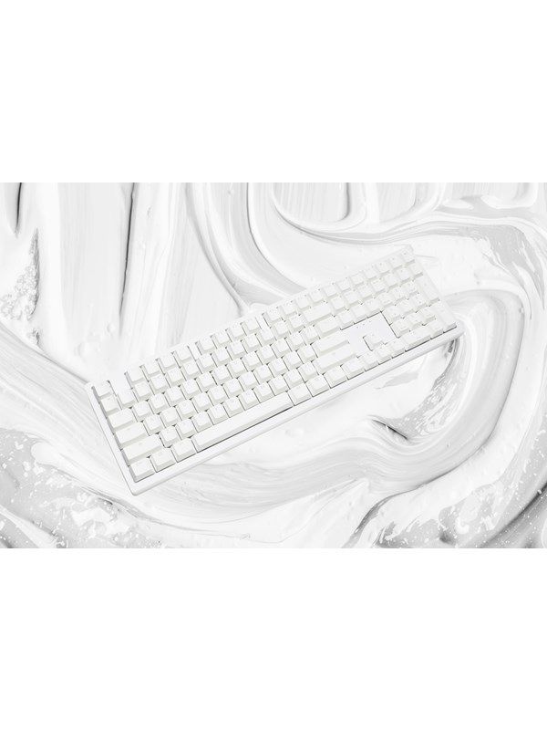 Ducky Zero 6108 - Wireless - Pelinäppäimistö - Pohjoismainen - Valkoinen