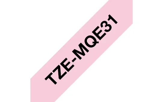 Brother Tape 12mm Tze-mqe31 Musta/vaaleanpunainen