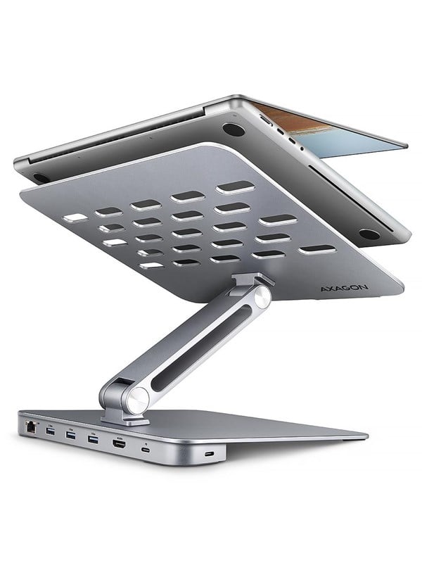 Axagon HMC-STND, Hopea, 43,9 cm (17.3), CE, RoHS, USB 3.2 Gen 1 (3.1 Gen 1) Type-C, HDMI, RJ-45, USB 3.2 Gen 1 (3.1 Gen 1) Type-A, USB 3.2 Gen 1 (3.1 Gen 1) Type-C, 100 W