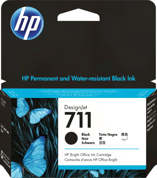 HP 711 CZ129A-mustekasetti, 38 ml, musta