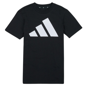ADIDAS SPORTSWEAR Toiminnallinen paita 'Essentials' musta / valkoinen