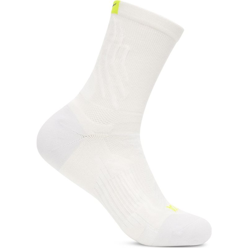Hoka U Bondi 9 Crew Run Sock White - XL