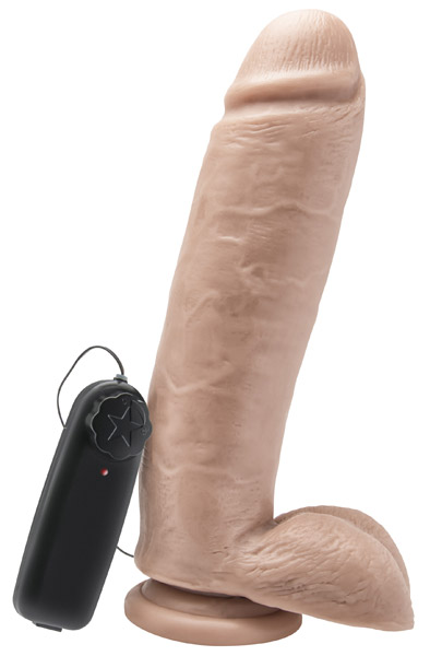 ToyJoy Dildo With Balls Vibrator 25,5 cm Värisevä dildo