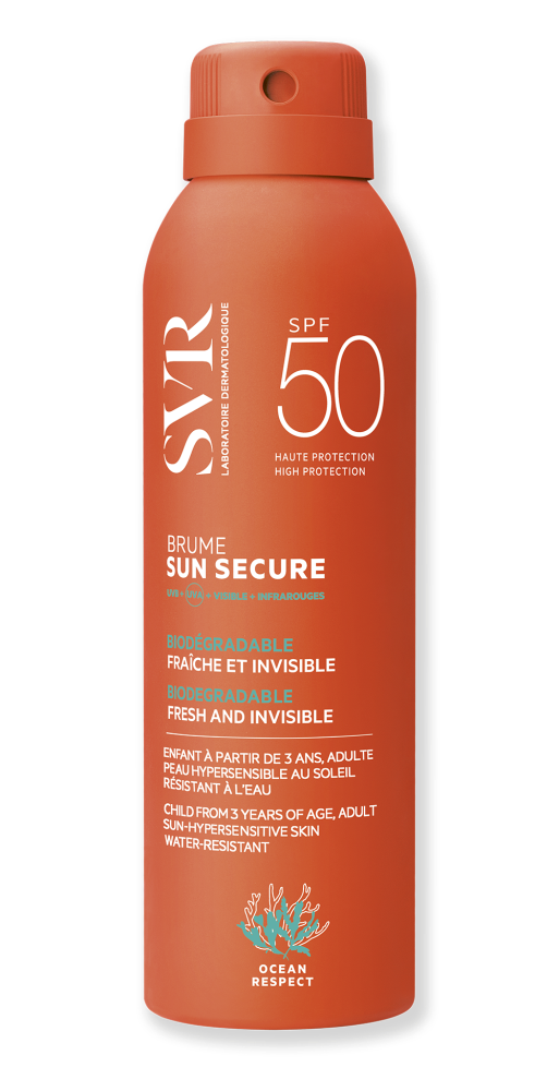 SVR SUN SECURE BRUME SPF50 vartalolle 200 ml